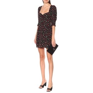 RIXO Larissa Crepe Floral Mini Dress